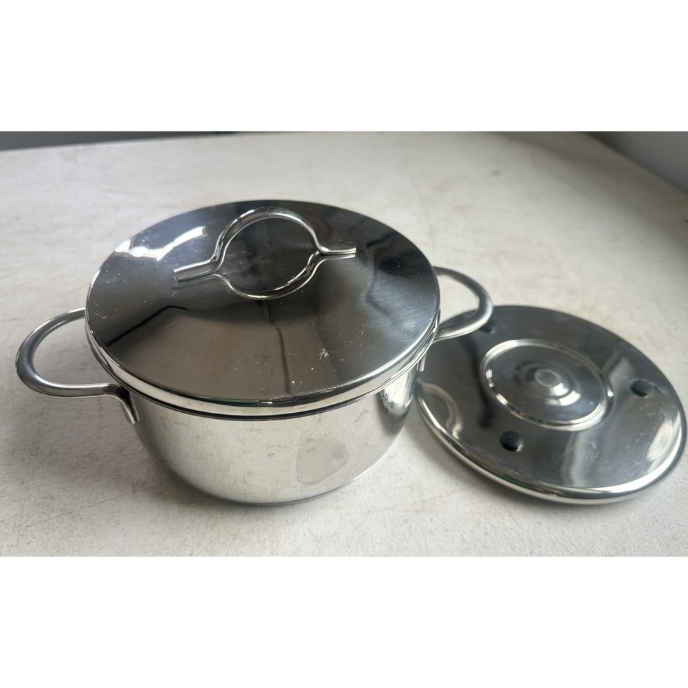 WMF Transtherm Cromargan 18/10 Stainless Steel 2qt Cooking Pot w/lid & Stand